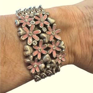 Brighton Pink Love Daisy Chain Bracelet